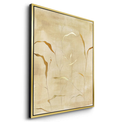 Minimalist Gold Grass Botanical - Canvas