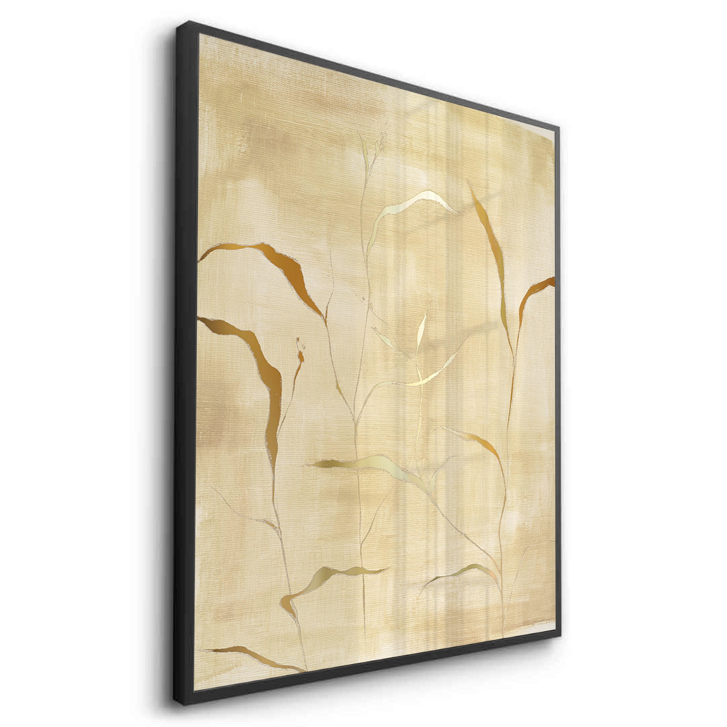 2Minimalist Gold Grass Botanical - Fine Art