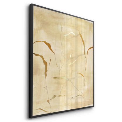 Minimalist Gold Grass Botanical - Fine Art