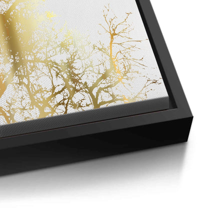 Minimalist Gold Tree - Canvas