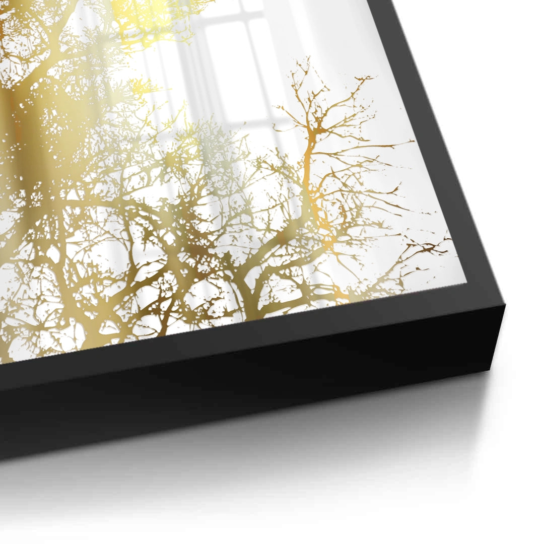 2Minimalist Gold Tree - Fine Art