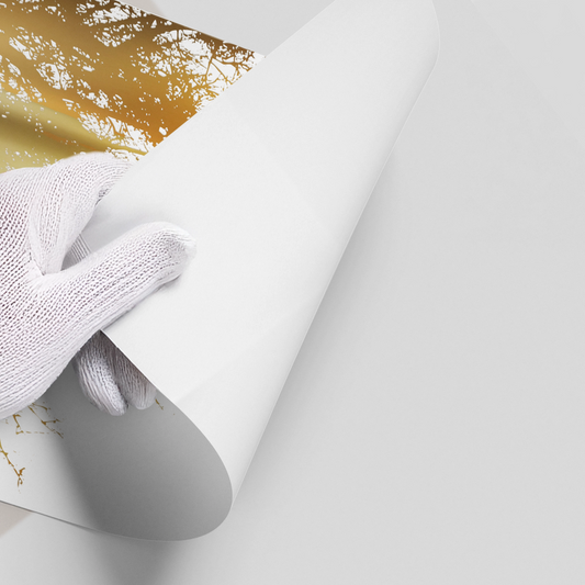 Minimalist Gold Tree - Poster