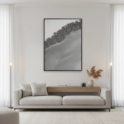 Minimalist Grayscale Plaster Painting #MGPL440