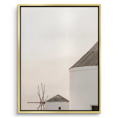 Minimalist Greek Island - Canvas