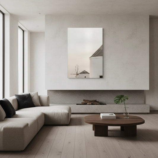 Minimalist Greek Island - Canvas