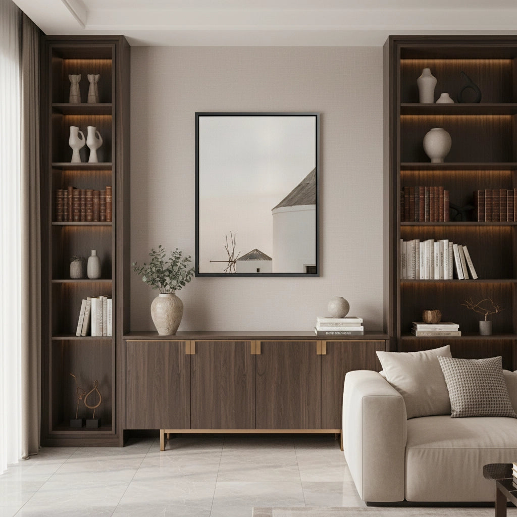 2Minimalist Greek Island - Canvas