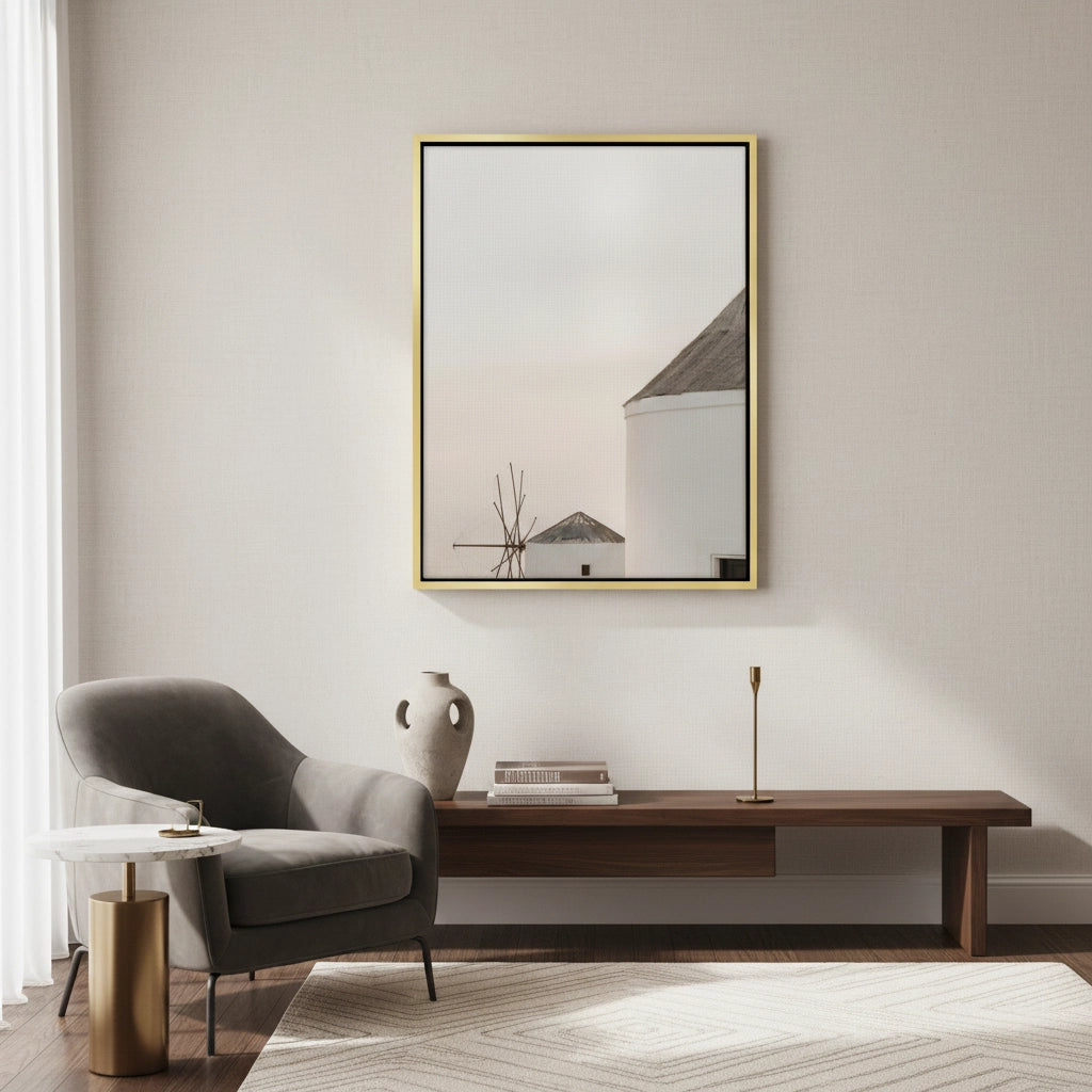 2Minimalist Greek Island - Canvas