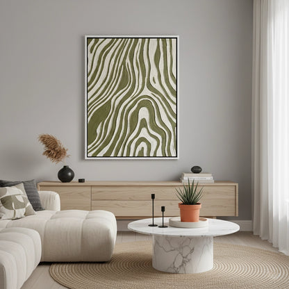 Minimalist Green Stratum Painting #MGST440