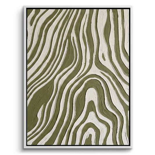 Minimalist Green Stratum Painting #MGST440