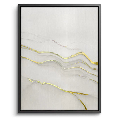 Minimalist Grey and Gold Set of 2 - Canvas