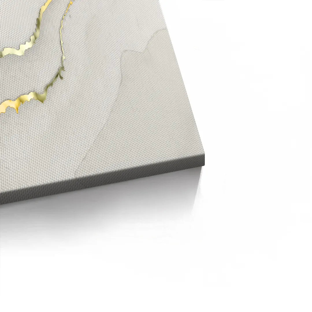 Minimalist Grey and Gold Set of 2 - Canvas - Jasmineart.ae