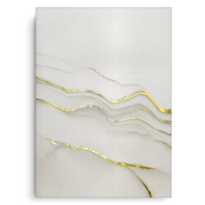 Minimalist Grey and Gold Set of 2 - Canvas