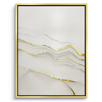 Minimalist Grey and Gold Set of 2 - Canvas