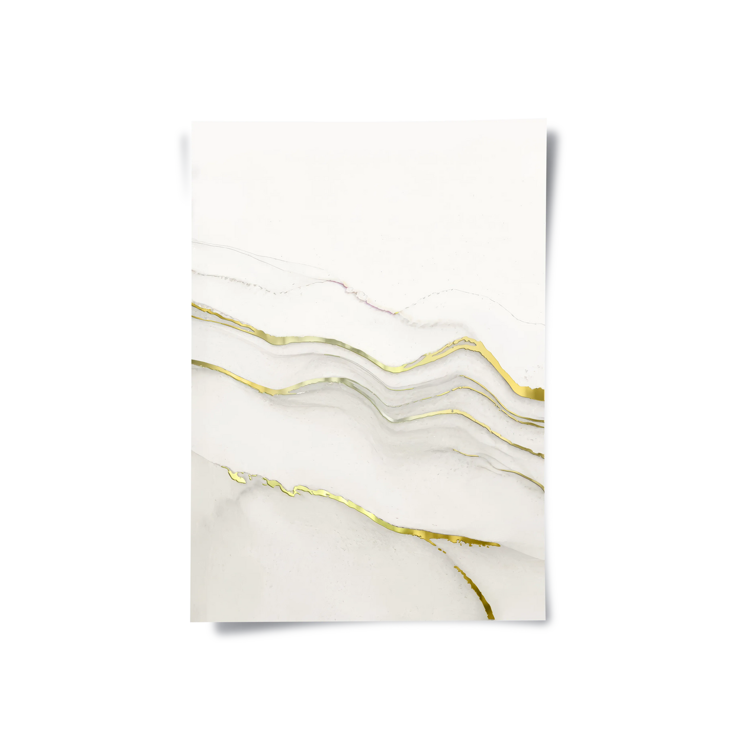 2Minimalist Grey and Gold Set of 2 - Poster