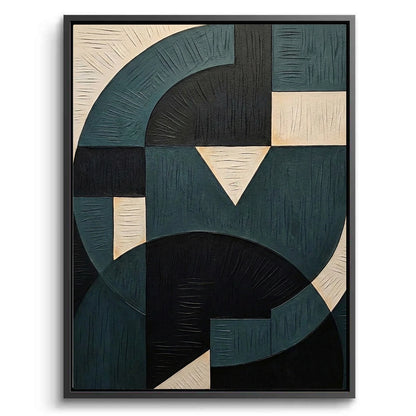 Minimalist Indigo Curve Painting #MICU330