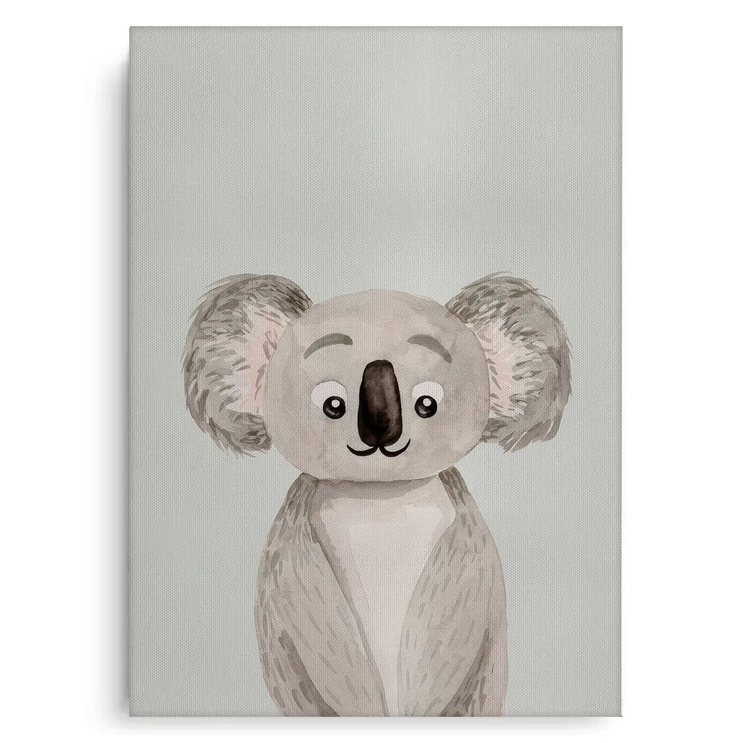 2Minimalist Koala Bear - Canvas