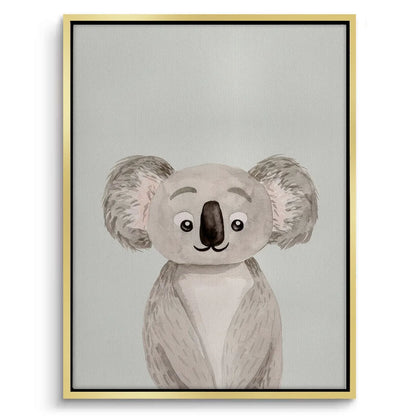 Minimalist Koala Bear - Canvas