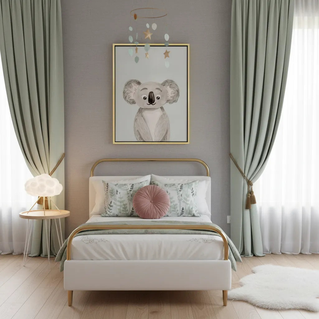 2Minimalist Koala Bear - Canvas