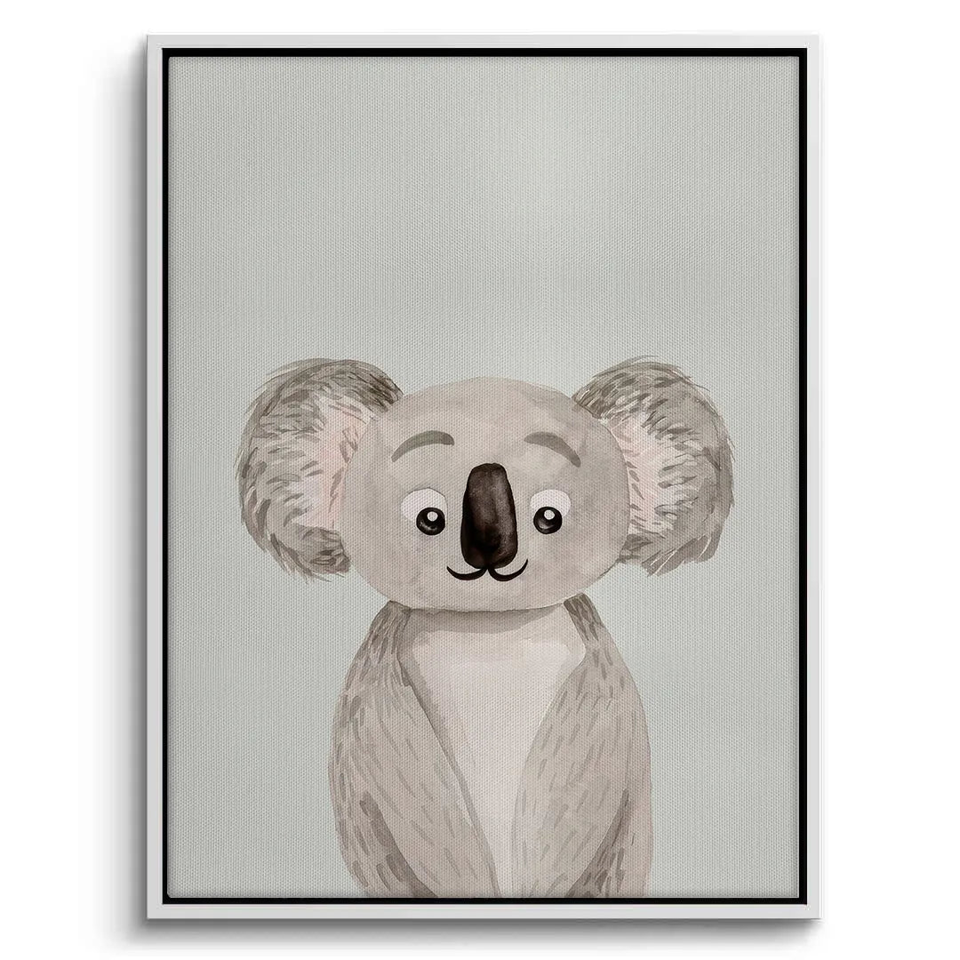 2Minimalist Koala Bear - Canvas