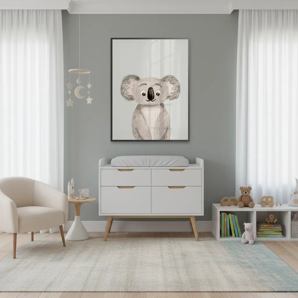2Minimalist Koala Bear- Fine Art