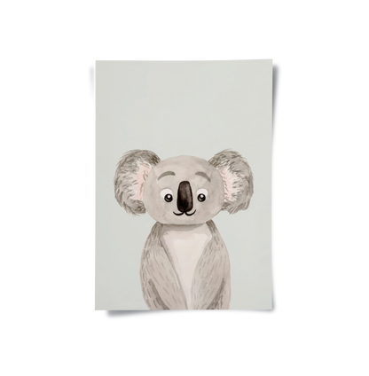 Minimalist Koala Bear - Poster