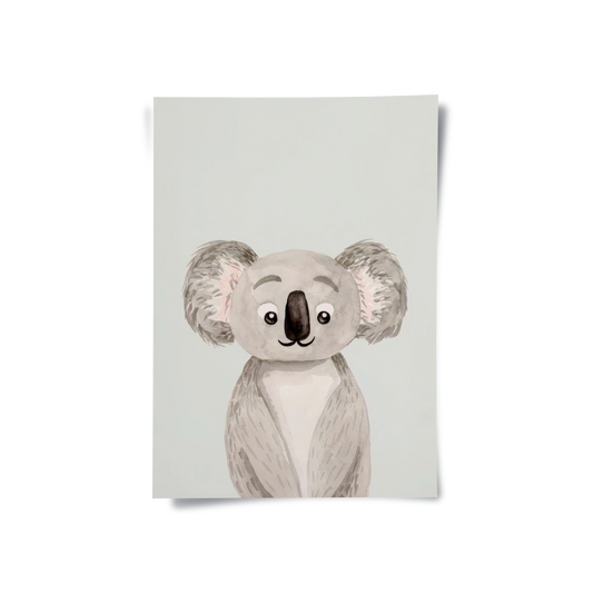Minimalist Koala Bear - Poster