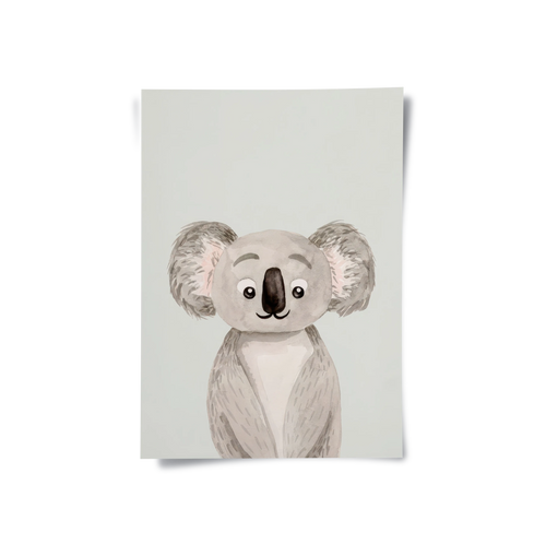 Minimalist Koala Bear - Poster