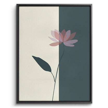 Minimalist Lotus Flower - Canvas