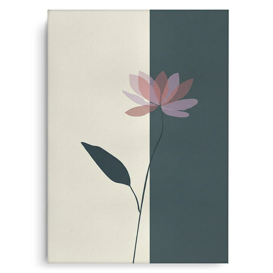 Minimalist Lotus Flower - Canvas