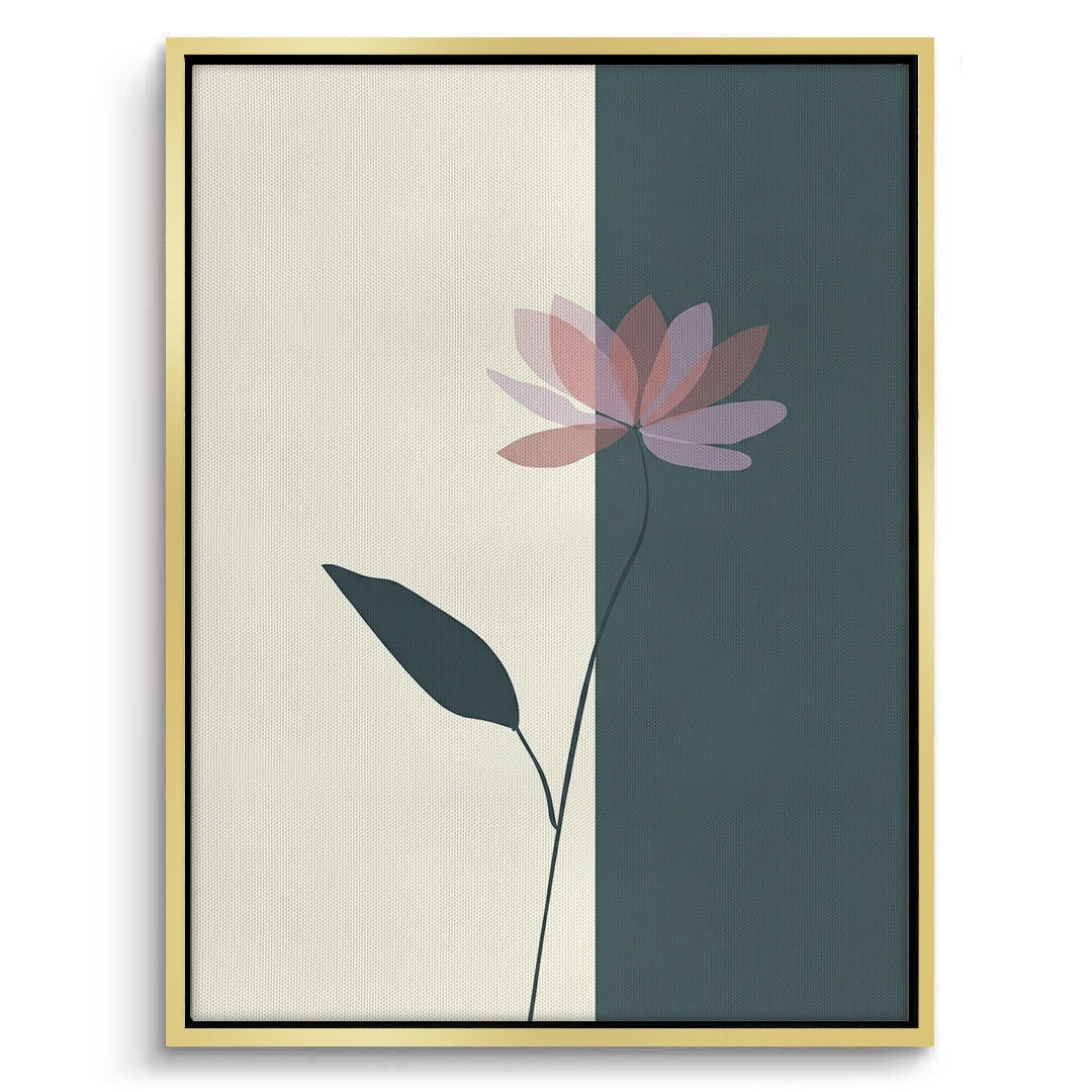 2Minimalist Lotus Flower - Canvas