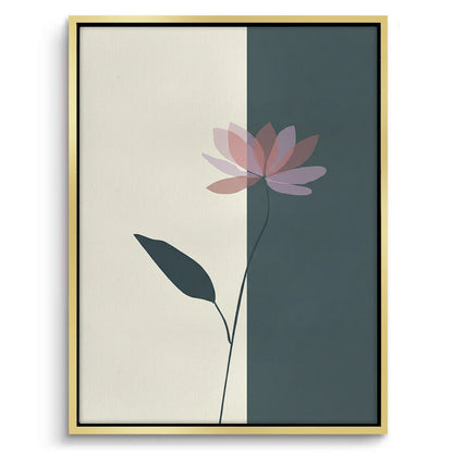 Minimalist Lotus Flower - Canvas