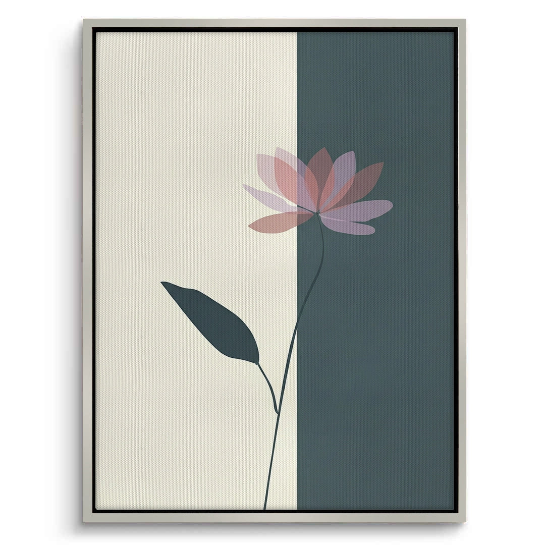 2Minimalist Lotus Flower - Canvas