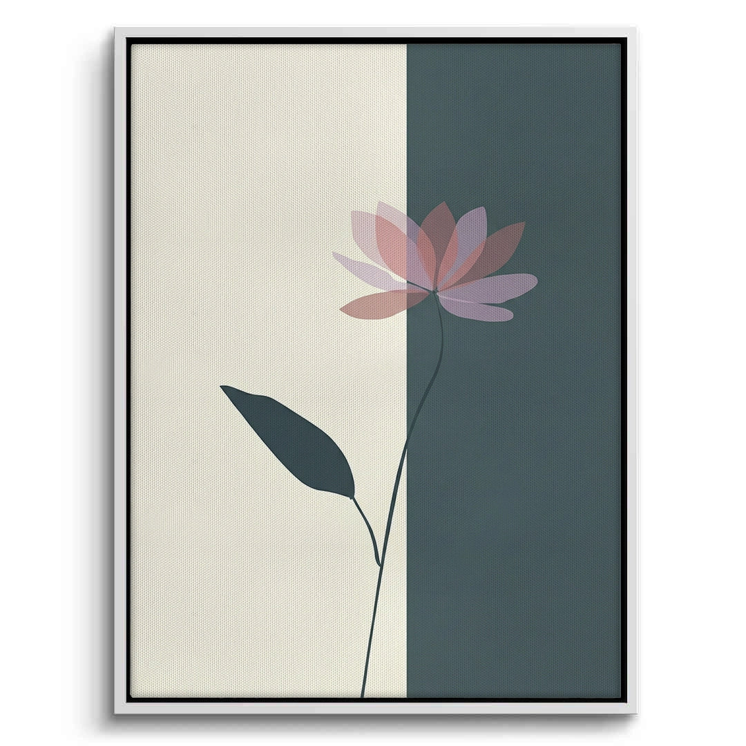 2Minimalist Lotus Flower - Canvas