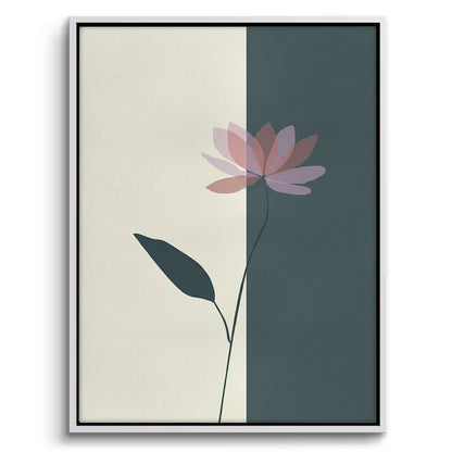 Minimalist Lotus Flower - Canvas