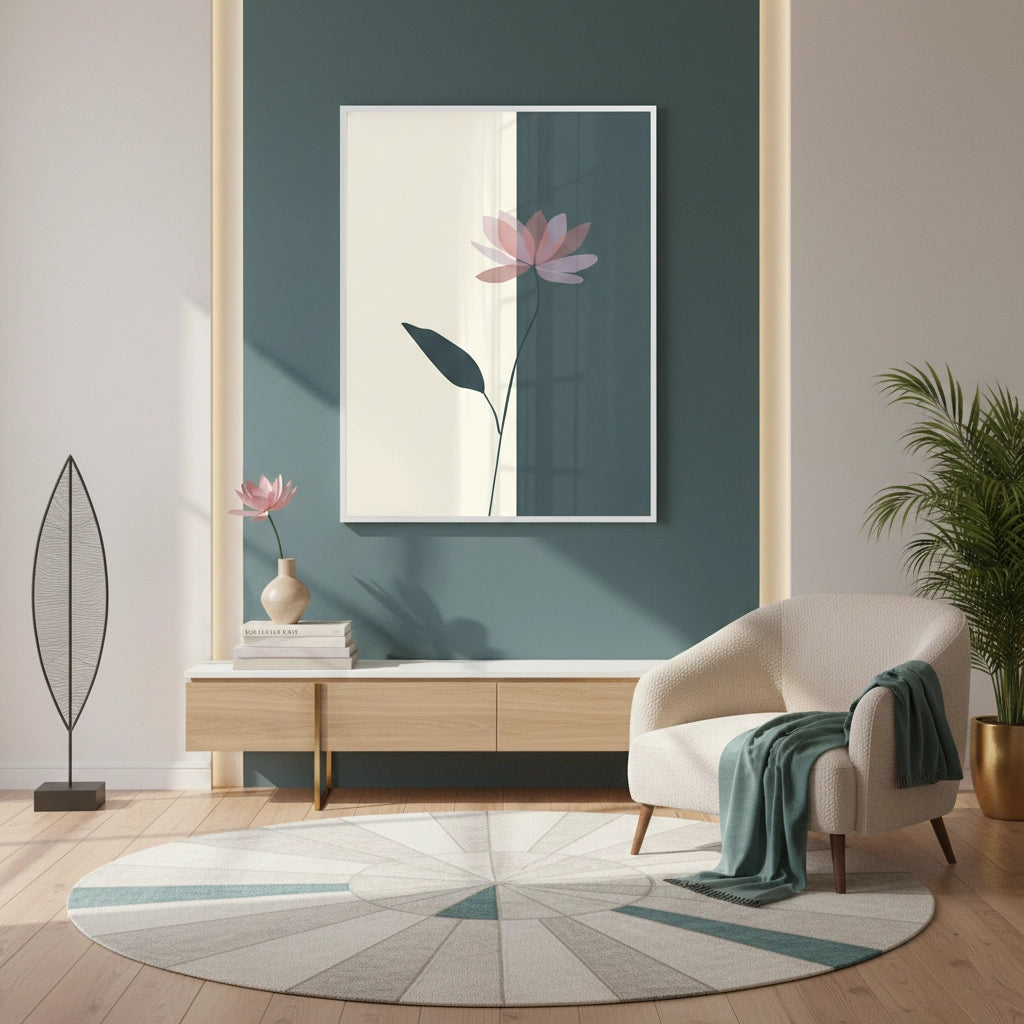 2Minimalist Lotus Flower - Fine Art