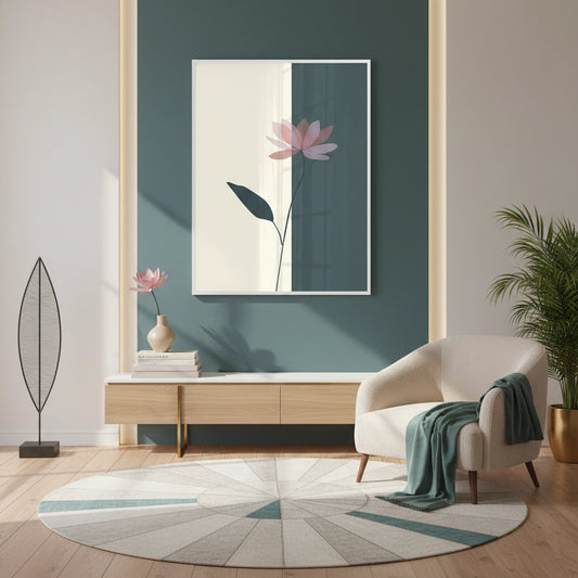 Minimalist Lotus Flower - Fine Art