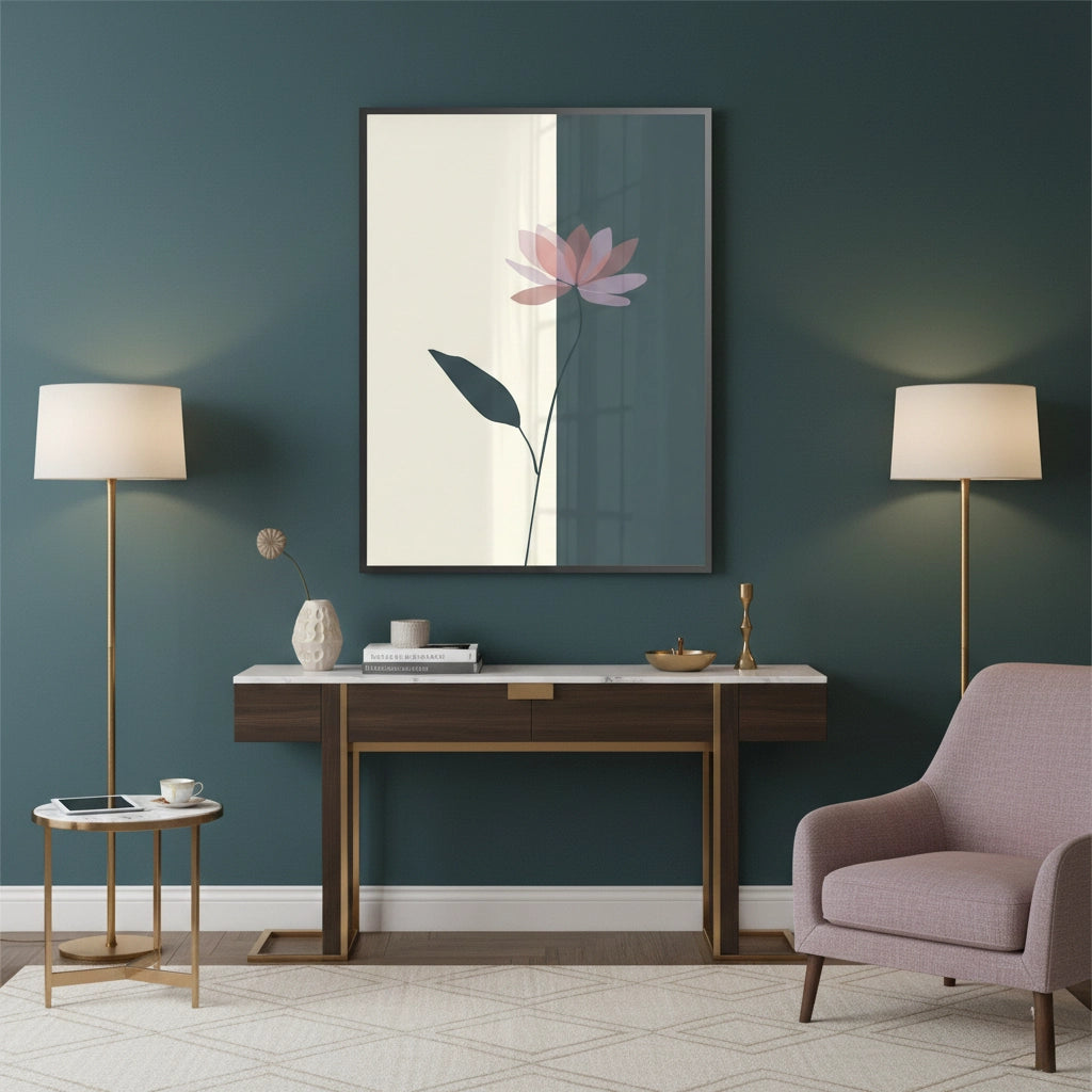 2Minimalist Lotus Flower - Fine Art