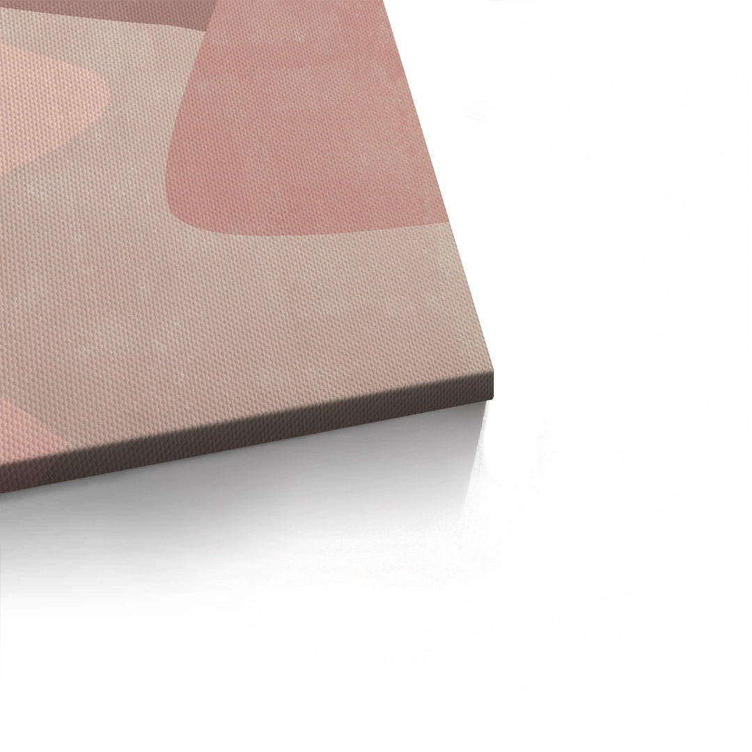 2Minimalist Mauve Sun and River - Canvas