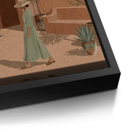 Minimalist Mediterranean Woman - Canvas