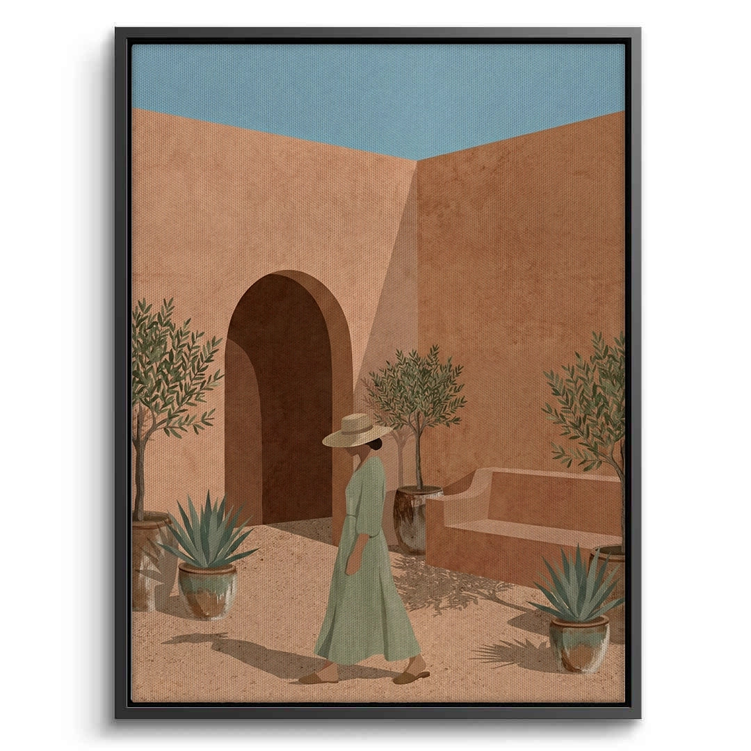 2Minimalist Mediterranean Woman - Canvas