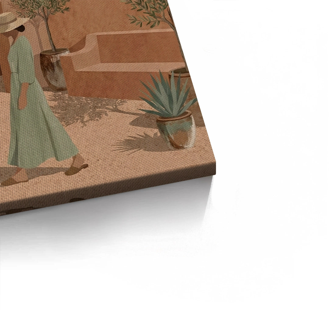2Minimalist Mediterranean Woman - Canvas