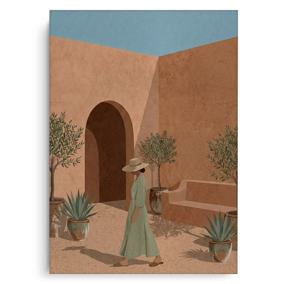 2Minimalist Mediterranean Woman - Canvas