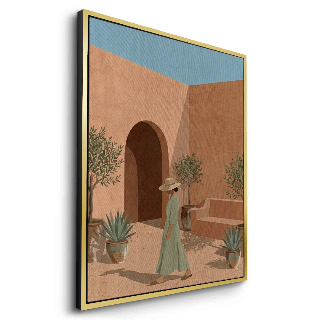 2Minimalist Mediterranean Woman - Canvas