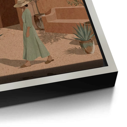 Minimalist Mediterranean Woman - Canvas