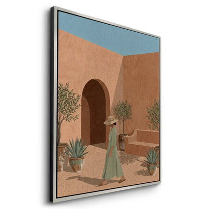 Minimalist Mediterranean Woman - Canvas