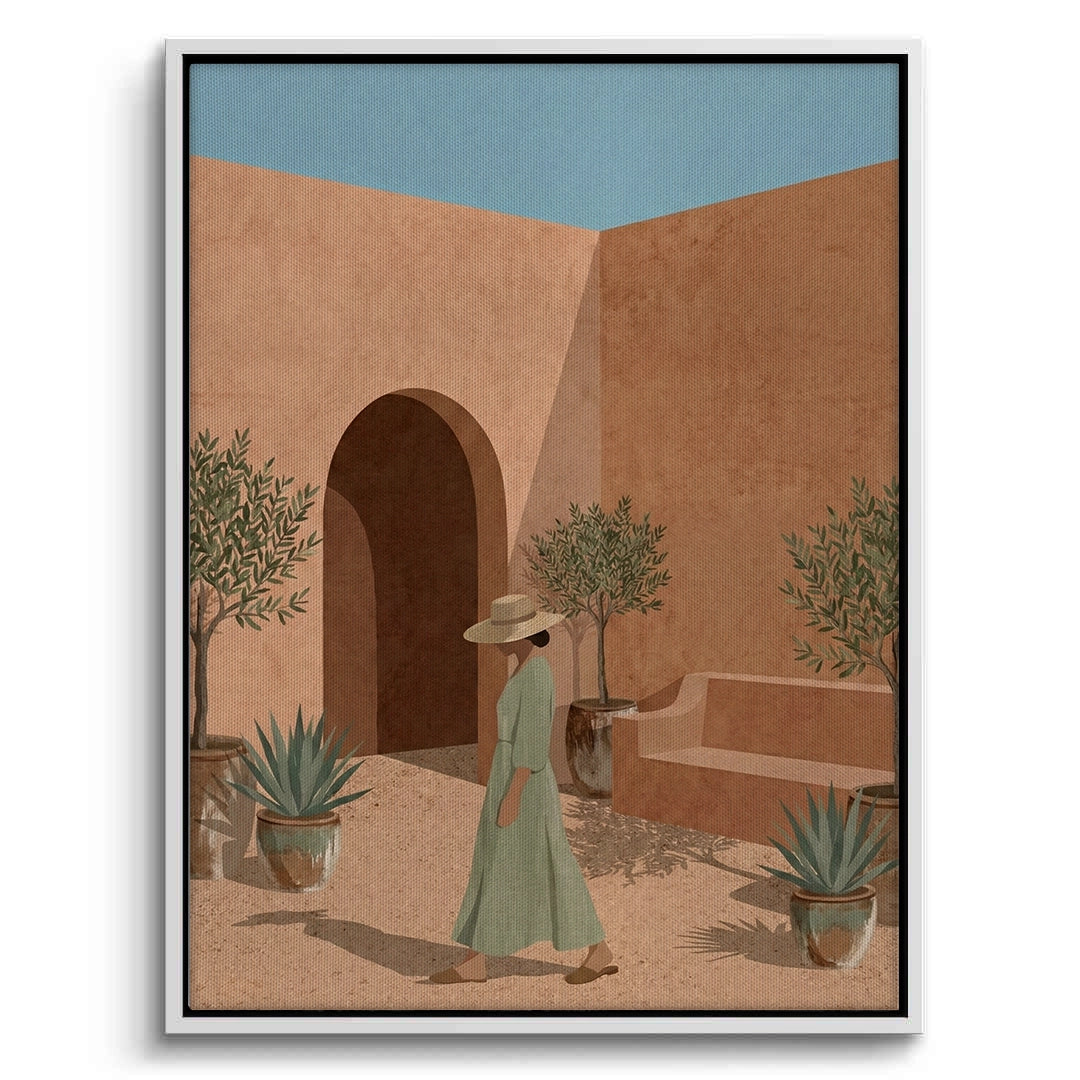2Minimalist Mediterranean Woman - Canvas