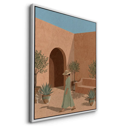 Minimalist Mediterranean Woman - Canvas