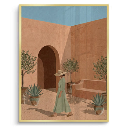 Minimalist Mediterranean Woman - Fine Art