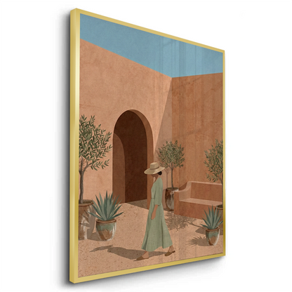 Minimalist Mediterranean Woman - Fine Art