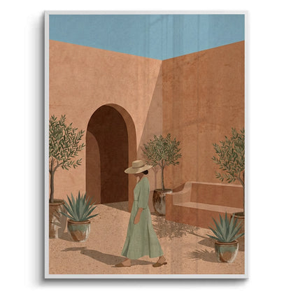 Minimalist Mediterranean Woman - Fine Art